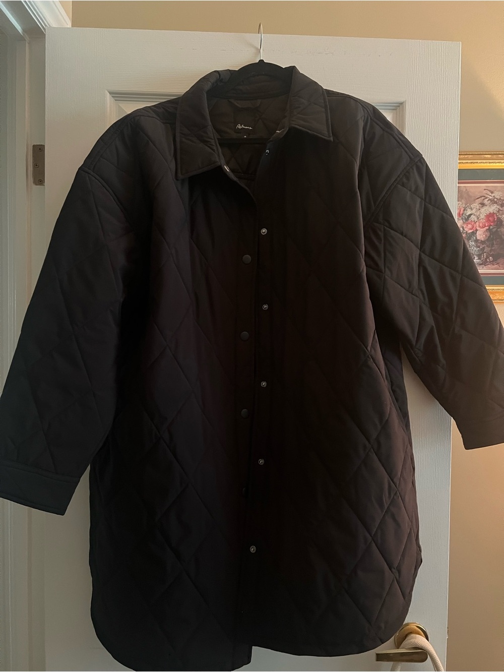 Reitmans Black Quilted Coat